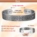 Cigmag 9X Lymphatic Drainage Men's Copper Bracelet | Ultra Strength Magnet | 99% Solid Pure Copper | Adjustable | Gift Box Included | Grey Axe Pattern - Buy Online on GoSupps.com