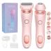 SilkGlide Pro Razor - Livora Silk Glide Pro Electric Shaver for Women Wireless Bikini Trimmer for IPX7 Waterproof Wet & Dry Epilator Painless for Sensitive Skin (Pink *1)
