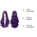 YEESHEDO 32 Wavy Curly Cosplay Wig with Bangs - Dark Purple | Heat Resistant, Synthetic Hair for Women's Party Costume, Anime & Halloween - Buy Online on GoSupps.com