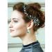 Kercisbeauty Green Headpiece for Brides Wedding Bridal Headband Crystal Hair Accessories for Women Prom Girls Party Hairdress
