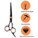 Effy Professional Hair Cutting Scissors Kit - 11 PCS Hair Shears Set for Men Women & Pets - Premium Shear Salon Tool in Orange & Black - Buy Online on GoSupps.com