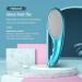 Premium Glass Foot File | Callus Remover with Etching Technology | Portable Foot Scraper for Cracked Heels | Shining Blue - Ideal for Wet & Dry Feet - Buy Online on GoSupps.com