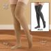Collections Etc Thigh High Compression Stockings Moderate (15-20 mmHg) Closed Toe - Made in USA - Medium Beige - Buy Online on GoSupps.com