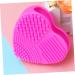Housoutil Makeup Brush Cleaner - Silicone Cleaning Pad & Applicator - Rose Red 8x8.5cm | Effective Brush Washing Mat - Buy Online on GoSupps.com