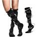 Zmerch Knee Compression Socks - Comfortable Knee High Stockings for Men & Women Ideal for Edema Diabetes Varicose Veins Running & Sports (L XL) - Buy Online on GoSupps.com