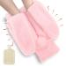 Foot warmers without electricity 2l foot warmers heat bottle soft and warm rabbit ear design foot heating pads multifunctional 2 in 1 foot heat bottle for women/men/adult winter gifts (pink)