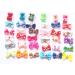 Carykon Pet Hair Bows for Yorkies - 50 Assorted Colors with Elastic Bands | Perfect for Small Dogs - Buy Online on GoSupps.com