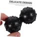 Ultechnovo 3-Piece Double Massage Ball Set | Lacrosse Balls & Peanut Rollers for Muscle Relief | Yoga & Foot Massage | Black - Buy Online on GoSupps.com