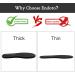 Endoto Memory Foam Insoles for Skechers Shoes - Cushioned Replacement Inserts for Men and Women - Foot Pain Relief and Comfort - Black Women5 - Buy Online on GoSupps.com