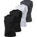 Hoplynn 1/4 Pack compression shirt men tank tops sport sleeveless function underhirt running shirt for training gym L 2schwarz/gray/white