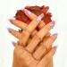Sethexy Long Purple Ballerina Nails | Bling Coffin Gradient Acrylic Tips | 24 St Glossy Sparkle Fingernails for Women and Girls - Buy Online on GoSupps.com