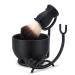Grooming Shaving Kit for Men Strong Straight Razor Stand Shaving Brush Stainless Steel Shaving Soap Bowl For Guaranteed Best Shave of Your Life Nice Gift for Dad boyfriend Husband