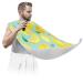 Lemon Pattern Beard Bib Apron Beard Bib Hair Catcher for Men Shaving and Trimming Non-Stick Waterproof Beard Cape Grooming Cloth with 2 Suction Cups Gifts for Men