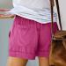 Hessimy Women's Summer Shorts with Pockets - Comfy Drawstring Casual Elastic Waist, X-Large Hot Pink - Buy Online on GoSupps.com