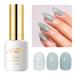Imtiti Jelly Gel Nail Polish 15ML Milky Green Sheer Jelly Gel Polish Soak Off LED UV Nail Gel Polish Green Translucent Gel Nail Polish Nail Starter Manicure Salon Kit