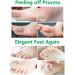 BOMPOW Olive Scented Foot Peel Socks - Soft Baby Feet in 3-7 Days - 2 Pairs - Buy Online on GoSupps.com