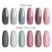 Ur Sugar UV Nail Polish Set - 6 Colors Gel Lacquer for Nude & Gray Nail Designs | Perfect for Weddings & Valentine's Day - Buy Online on GoSupps.com