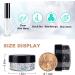Buy Silver & Black Holographic Chunky Glitter - Cosmetic Body Hair Face Eye Nail - Festival & Rave Accessories (4 Pots 32g) + Quick Dry Primer Gel - Buy Online on GoSupps.com