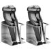 Pomojonbi 2X Electric Shaver Holder Wall-Mounted Self-Adhesive Stainless Steel Shaver Holder Wall-Mounted Bathroom Shaver Holder