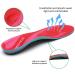 Arch Support Sports Insoles | Relieve Foot Fatigue | Unisex | Fits Variety of Shoe Types | UK Size 10 (29cm) | Red - Buy Online on GoSupps.com