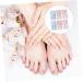 FRCOLOR 30 Sheets toenail Stickers Nail Art Patches u as postizas decoradas Nail Stickers Full Nail Wraps Plastic Fake Nails Summer Stickers Nail Gel Toenails Sticker Child Applique Oval Assorted Colorx5pcs 10X5.5X0.1CMx5pcs - Buy Online on GoSupps.com