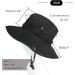 Phaiy Wide Brim UV Protection Bucket Hat - Black | Outdoor Boonie Hat for Men and Women - Buy Online on GoSupps.com
