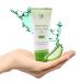 Aloe Vera Face & Body Gel (200ml) - care for face body hair and scalp With 100% pure aloe vera bio direct juice (proportion 95.5%) perfume -free after sun and after shave