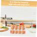 SHOWERORO Plastic Egg Cartons Box Egg Carton Eggs Kitchen Egg Platter Fridge Egg Holder Double Egg Organizer re-usable White 22.3X10.1X8.9CM - Buy Online on GoSupps.com