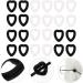 Faruta 12 Pairs Heart-Shaped Silicone Glasses Ear Hook Sleeves - Anti-Slip Comfort for Sunglasses & Reading Glasses (Black & White) - Buy Online on GoSupps.com