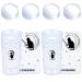 Niceneeded 8pcs Cat & Moon Design Nail Art Stamper with Schaber 2PCs Nail Stampers & 2PCs Schaber & 4PCs Soft Clear Stamper replacement head