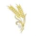 WIPPWER Pin Jewelry Gifts for Women Ladies Fashion Accessories Ladies Elegant Cubic Zircon Wheat Brooch Wheat Shape Wedding Banquet Brooch Pin Brooches & Pins