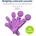 100 AUVON 30 Gauge Twist Top Lancets for Blood Sugar Kit - Bright Purple - Buy Online on GoSupps.com