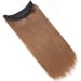 Silk-Co 40cm Chestnut Brown Hair Extensions | Smooth Invisible Cord Synthetic Realistic Style | Perfect for Women - Buy Online on GoSupps.com