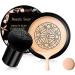 Beliky Girl Mushroom Head Air Cushion CC Cream Foundation Cover Concealer Makeup Moisturizing Brightening Pigment Liquid Foundation Even Skin Tone Makeup Base BB (Nude) 1.00 g (Pack of 1) Nude