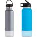 CHEETAH Protective Silicone Sleeve for Hydroflask Water Bottles 12oz-40oz - BPA Free - Clear - Fits Bottles with 2.87-3.56in Bottom Width - Buy Online on GoSupps.com