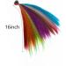 LNNXSZ Feather Hair Extension Kit Fake Hair Colored Strands of Hair Extension False Rainbow Overhead Fake Coloring feather for Hair (Color : 12) - Buy Online on GoSupps.com