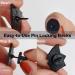 100PCS Rubber Pin Backs - Safety Backs for Lapel Pins, Brooches, Hats, Badges - Black - Buy Online on GoSupps.com