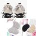 3 Pairs of Heel Cushions - Anti-Slip Pads for Men's & Women's Sports Shoes - Skin Color Black & Gray - Buy Online on GoSupps.com