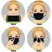 Black Disposable Face Masks - Pack of 100 | High-Quality Safety Masks - Buy Online on GoSupps.com