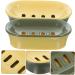 Ciieeo 2pcs Soap Box Sink Sponge Holder Self Draining Soap Holder Soap Plate Dish Sink Soap Rack Camping Soap Holder Plastic Soap Case Bar Soap Holder Soap Dish Double Layer Travel Pp - Buy Online on GoSupps.com