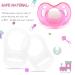 Silicone Button Ring - 6 Pack Pacifier Adapter Clip Holder | Transparent Baby Dummy Pacifier Accessory - Buy Online on GoSupps.com