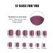 LADYING 8 Packs (192 PCS) Matte Press on Nails Set for Women - Short Acrylic False Nails with Glue & Nail File - Ballerina French Tips for Nail Art Salon - Buy Online on GoSupps.com