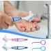 Prosthesis Hooks & Toothbrush Set - 2 Pieces for All Dentures Cleaning | International Shipping Available - Buy Online on GoSupps.com