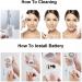 Electric Facial Cleansing Brush IPX6 Waterproof Facial cleansing tool Home 2 Speeds Electric Facial Scrubber for Women - Buy Online on GoSupps.com