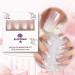 Medium Long Square Pink White Gradient Press on Nails | Full Cover Fake Nails for DIY Manicure | Christmas Nail Art Tips - Buy Online on GoSupps.com