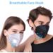 Black Disposable Face Mask with Breathing Valve 10 Pack | 5 Layer Protection for Men and Women | Breathable Lightweight Sport Mask - Buy Online on GoSupps.com