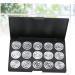 CRILSTYLEO 3pcs 15 Empty Cosmetic Case Travel Cosmetic Case Travel Makeup Case Empty Makeup Eyeshadow Silver - Buy Online on GoSupps.com