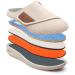 Orthopedic Diabetic Slippers for Women & Men - Extra Wide Indoor Shoes for Elderly Edema, Lightweight Cushioned Design - Blue, Size 8.5 - Buy Online on GoSupps.com
