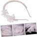 Didiseaon Pearl Flower Headband Wedding Hair Accessory Women Headband Flower Hair Ornament Flower Head Band Head Band for Bride Delicate Pearls Headband Bride Headband Wedding Decor - Buy Online on GoSupps.com