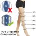 Ailaka Thigh High 20-30 mmHg Compression Stockings - Small, Beige - for Varicose Veins, Edema, Leg Pain, Swollen Feet - Men & Women - 1 Pair - Buy Online on GoSupps.com